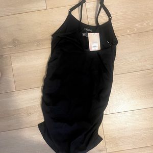 Black a glow Maternity Tank NWT